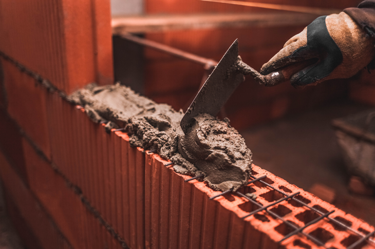 General contractor reviewing a project